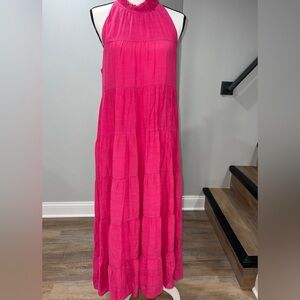 Entro Hot Pink Midi/maxi  Dress – Size Medium
65% rayon